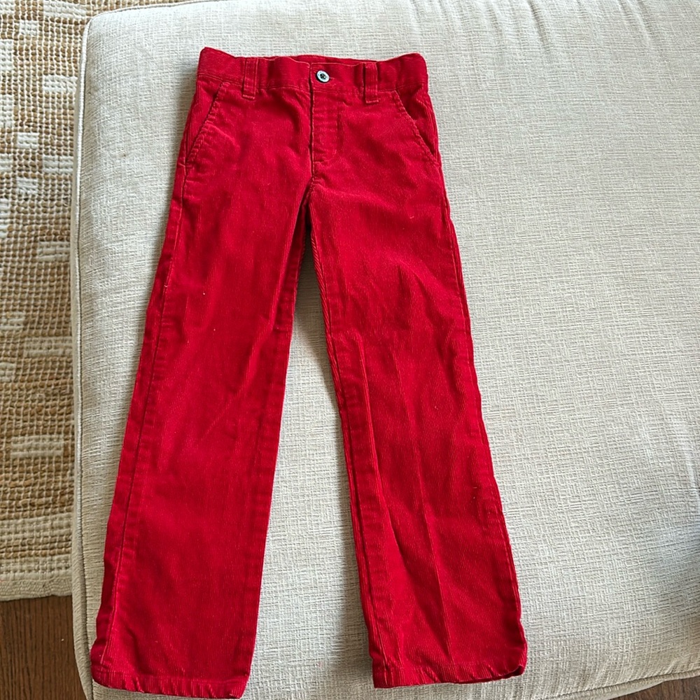 Janie and Jack Red Corduroy Pants